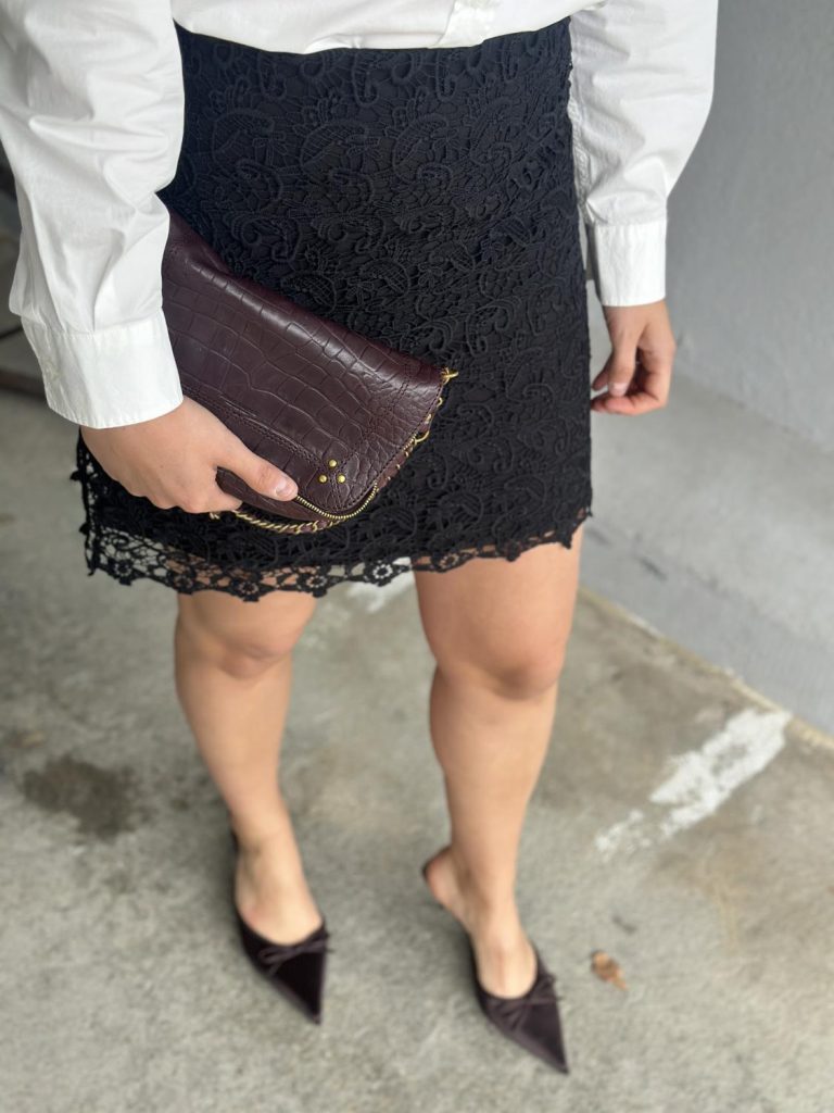 Arnie Says Yvette Lace Skirt Black