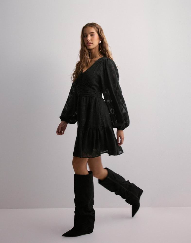 Neo Noir Rihana Burnout Dress Black