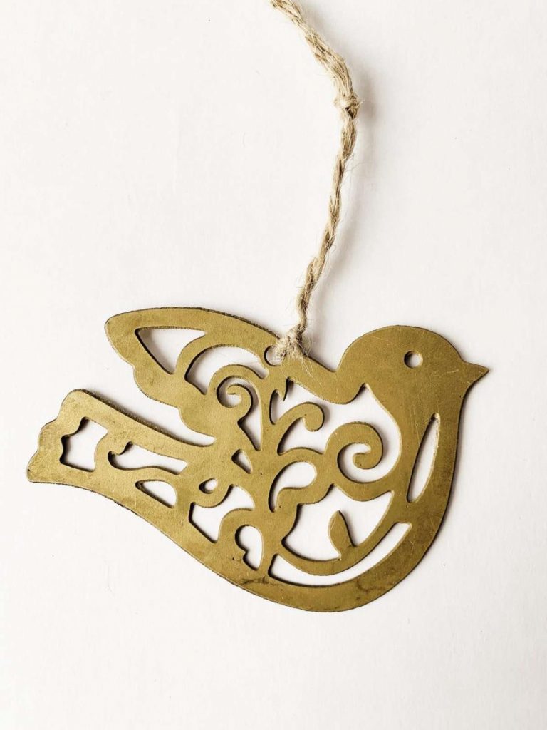 Ornament Fugl Gull