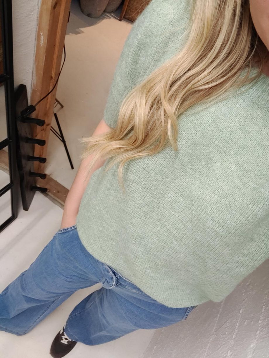 YAS Sanne Knit Pullover Iceberg Green